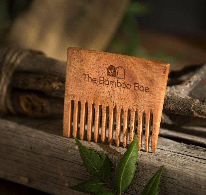 Mini   Neem   Comb   For   Detangling   &   Hair   Growth   |Handmade   Pocket   Comb