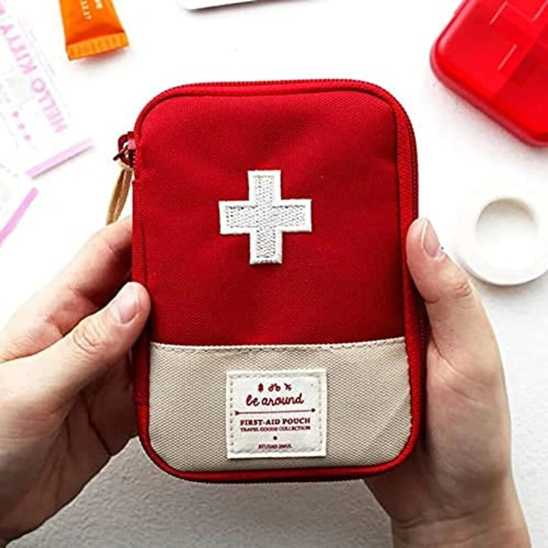VENOZO Emergency Mini Medical First Aid Kit Pouch Medicine Storage Organizer First Aid Kit (Home, Sports and Fitness)