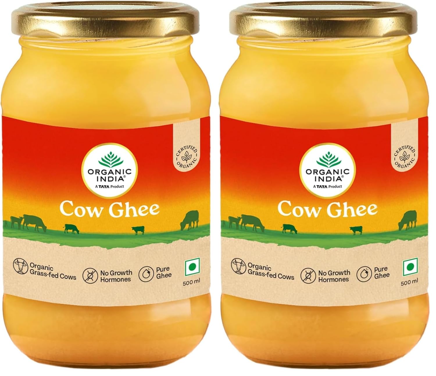 Organic Pure Cow Ghee 500ml - 2 / Red