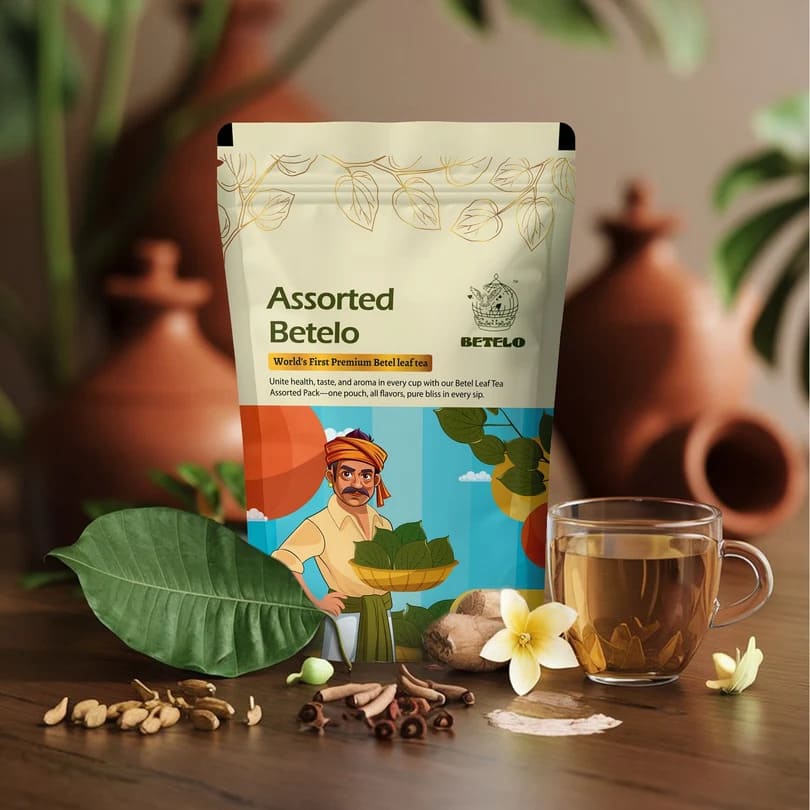 Betelo Assorted Herbal Tea Collection | Premium Betel Leaf Infusions | (2g x16bags)