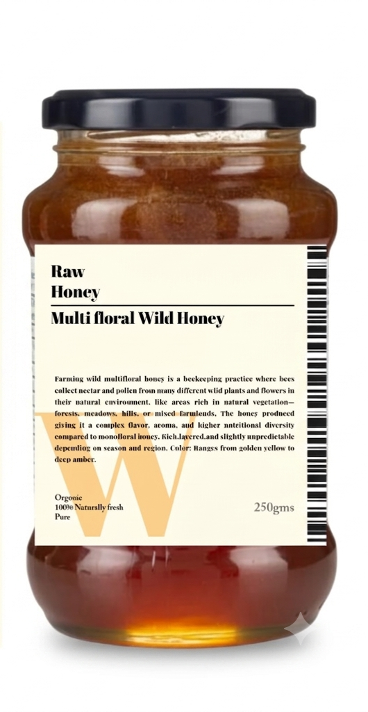 Raw Multifloral Honey 250g
